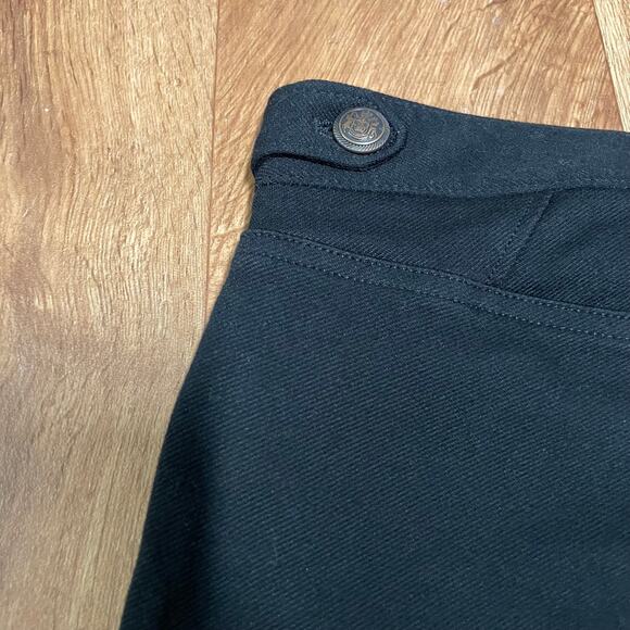 Talbots Womens Solid Black Lexington Riding Pant Size 10 Ponte Stretch Legging - Picture 3 of 10